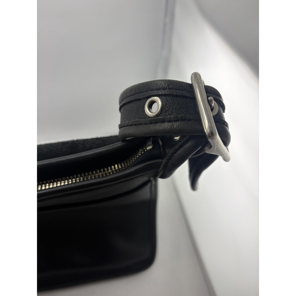 Vintage Coach Legacy Studio Flap Crossbody Messenger Bag Black Leather 9144 - Picture 5 of 12